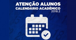 Calendário acadêmico 2018.2 disponível