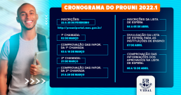 CRONOGRAMA DO PROUNI 2022.1