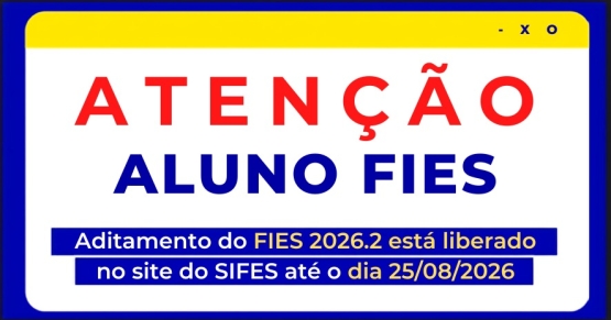 ADITAMENTO DO FIES 2026.2