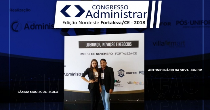 Alunos de Administração apresentam trabalho no congresso Administrar em Fortaleza